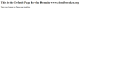 Desktop Screenshot of cloudbreaker.org