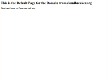 Tablet Screenshot of cloudbreaker.org